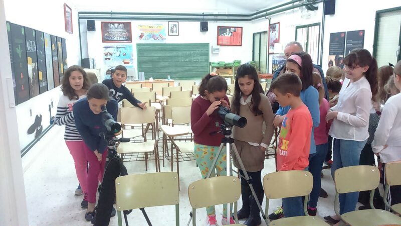 Estudiantes en una de las actividades del CEIP Nuestra Señora de Loreto.