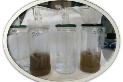 extracción acuosa con aireación de los microorganismos resistentes