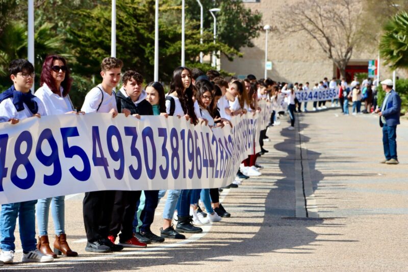 La Universidad de Almería ha formado un número Pi de 500 metros en el campus para celebrar el Día de las Matemáticas.