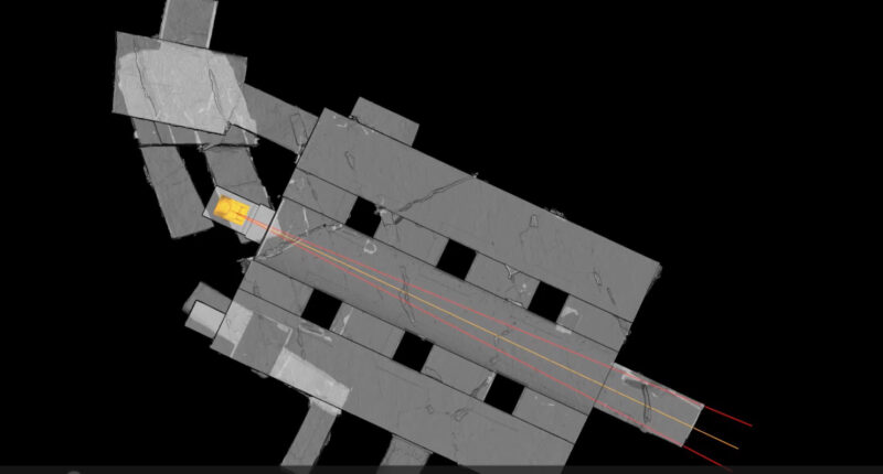 Imagen en 3D de la tumba estudiada.