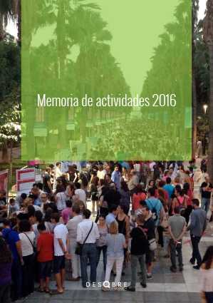 Portada Memoria de actividades 2016