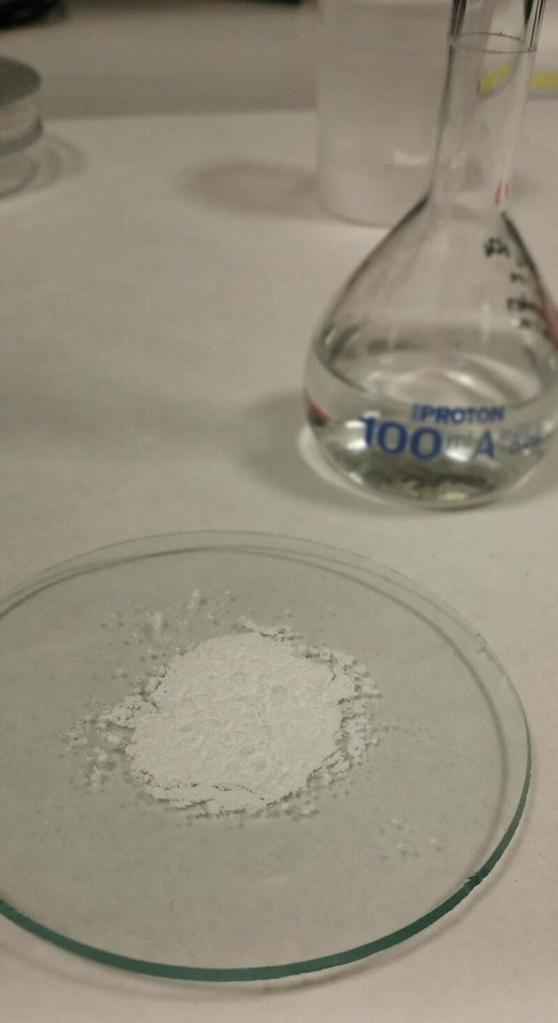Material preparado en el laboratorio