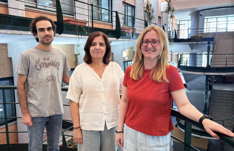 Alberto Pires , Francisca Reyes e Inmaculada García en el CABD